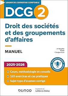 DCG 2 Droit des sociétés et des groupements d